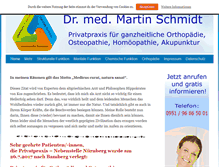 Tablet Screenshot of privatpraxisschmidt.de